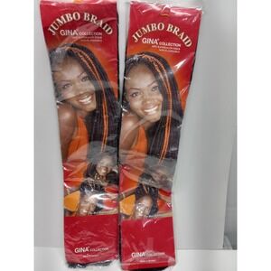 Artificial hair Jumbo Braid Gina Collection 100% Kanekalon color 1B NEW unused